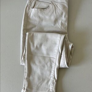 Gloria Vanderbilt Cream Skinny Jeans